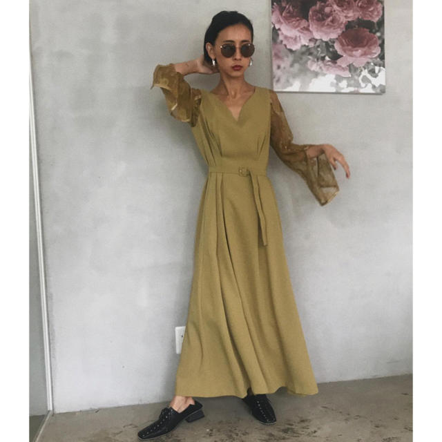 Ameri VINTAGE - AMERI レーススリーブドレスの通販 by my shop