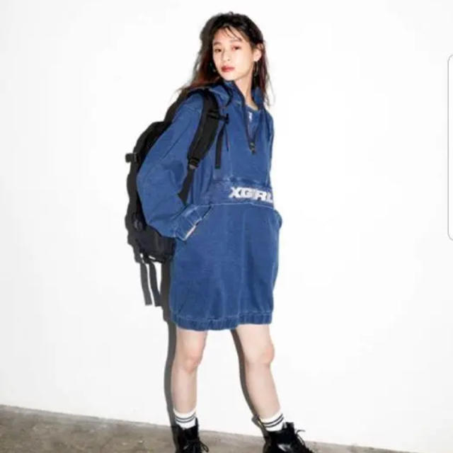 【X-girl】X-GIRL ANORAK SWEAT DRESS