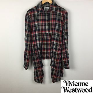 ヴィヴィアンウエストウッド(Vivienne Westwood)の美品 ヴィヴィアンウエストウッドマン 長袖シャツ チェック柄 サイズ46(シャツ)