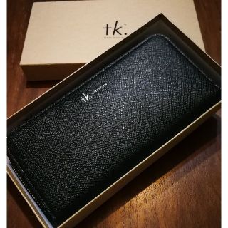 タケオキクチ(TAKEO KIKUCHI)のtk.　新品　メンズ　フェイクレザーウォレット(ブラック)(長財布)