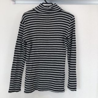 ジュリアーノジュリ(JURIANO JURRIE)のボーダーカットソー タートルネック シャツ 長袖 ジュリアーノジュリ トップス(Tシャツ(長袖/七分))