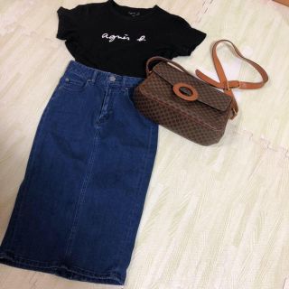 マウジー(moussy)のmoussy  デニムスカート(ひざ丈スカート)