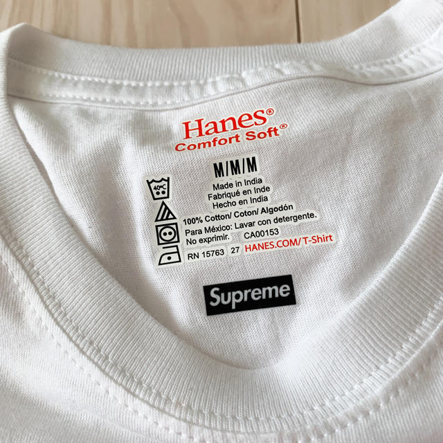 Supreme(シュプリーム)のSupreme Hanes Tシャツ Mサイズ 1枚 メンズのトップス(Tシャツ/カットソー(半袖/袖なし))の商品写真