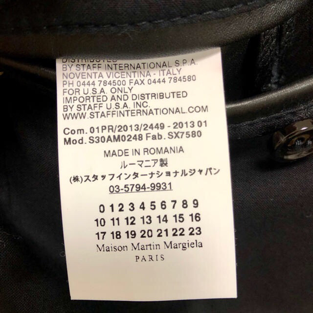 Maison Martin Margiela(マルタンマルジェラ)のMARTIN MARGIELA マルジェラ 14 カーフ ハの字 ライダース メンズのジャケット/アウター(ライダースジャケット)の商品写真