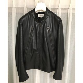 マルタンマルジェラ(Maison Martin Margiela)のMARTIN MARGIELA マルジェラ 14 カーフ ハの字 ライダース(ライダースジャケット)