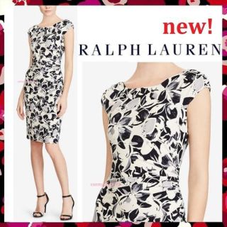 ラルフローレン(Ralph Lauren)のローレンラルフローレン 花柄ワンピース(ひざ丈ワンピース)