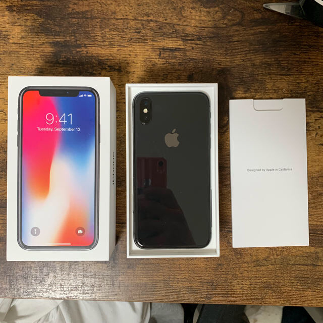 iPhoneX256GBカラーiPhoneX 256GB 付属品新品 SIMフリー 最終値下げ！！