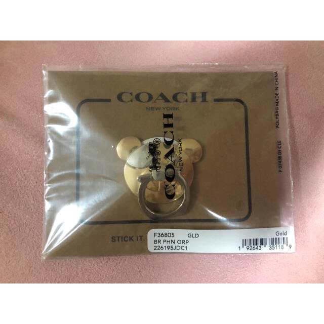 COACH - 【新品】コーチ*COACH*スマホリング*バンカーリングの COACH - 【新品】コーチ*COACH*スマホリング*バンカーリングの
