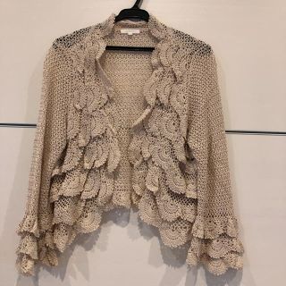 トゥービーシック(TO BE CHIC)のTO BE CHIC カーディガン ベージュ(カーディガン)