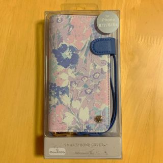 アフタヌーンティー(AfternoonTea)の新品 iPhone ケース iPhone8/7/6/6s フラワー柄 パープル(iPhoneケース)