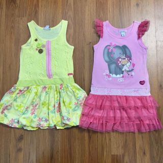 ジンボリー(GYMBOREE)のnaartjie ワンピース 2着 4y 100 110 バルーン チュール(ワンピース)