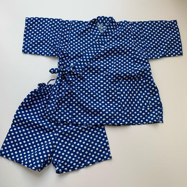 西松屋(ニシマツヤ)の甚平 100cm ハンドメイド お値下げ！ キッズ/ベビー/マタニティのキッズ服男の子用(90cm~)(甚平/浴衣)の商品写真