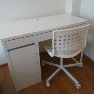 イケア(IKEA)の断捨離さん専用  IKEA(イケア) 机、椅子 セット <お引き取り限定>(学習机)