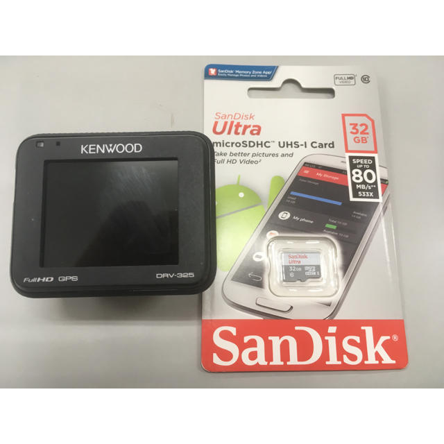 KENWOOD(ケンウッド)のKENWOODドライブレコーダー DRV325 自動車/バイクの自動車(車内アクセサリ)の商品写真