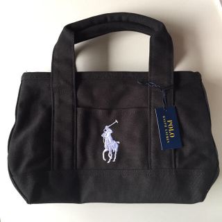 ポロラルフローレン(POLO RALPH LAUREN)の☆専用☆ ポロ ラルフローレン ミニ トートバッグ ブラック (トートバッグ)