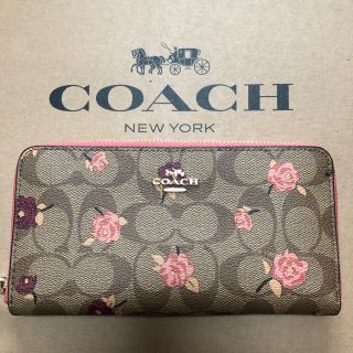 コーチ(COACH)のRUNDA様専用。coach 正規品シグネーチャー✖︎花柄プリント(財布)