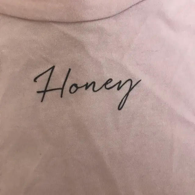 Honey mi Honey(ハニーミーハニー)のハニーミーハニー  honeymehoney ピンク ロンT ロゴT レディースのトップス(Tシャツ(長袖/七分))の商品写真