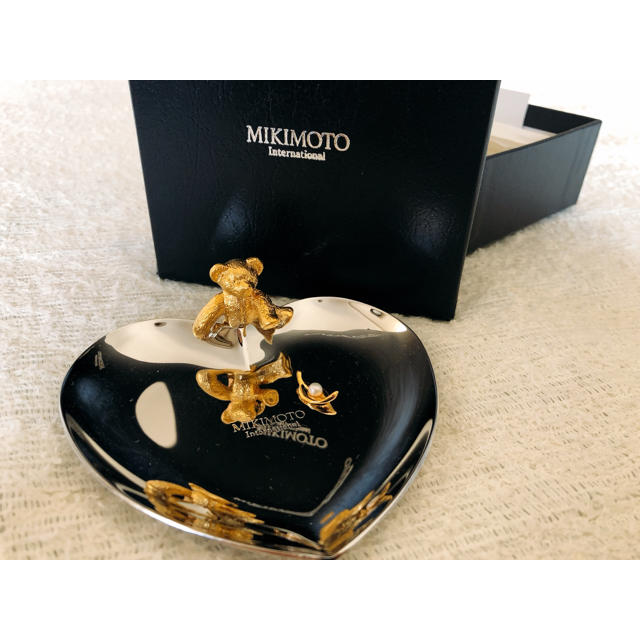 MIKIMOTO(ミキモト)のMIKIMOTO ミキモト ベアパール付き シルバージュエリートレイ レディースのアクセサリー(その他)の商品写真