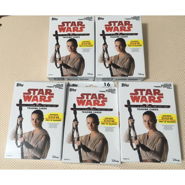 Walmart限定 新品未開封 Topps STAR WARS 4箱とローグ3箱