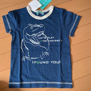 ハッカキッズ(hakka kids)のハッカ新品100恐竜半袖Tシャツ(Tシャツ/カットソー)