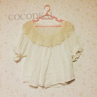 ココディール(COCO DEAL)のCOCODEAL♡レース衿ブラウス(シャツ/ブラウス(長袖/七分))