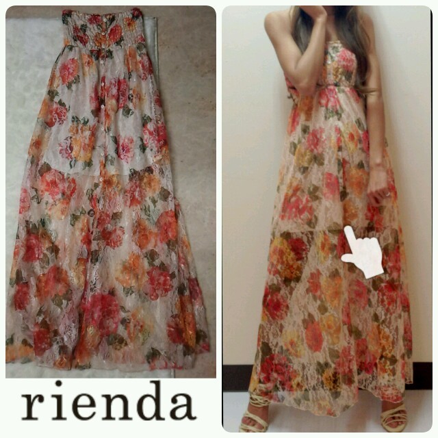 rienda(リエンダ)のrienda♡花柄マキシ レディースのワンピース(ロングワンピース/マキシワンピース)の商品写真