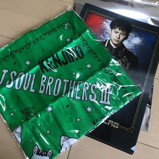 サンダイメジェイソウルブラザーズ(三代目 J Soul Brothers)の三代目 グッズ☆山下健二郎 バンダナ&クリアファイル(国内アーティスト)