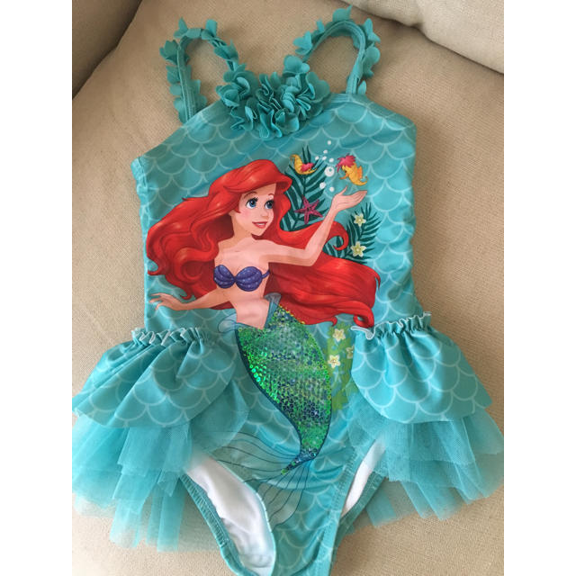 Disney(ディズニー)のアリエル 水着 110 キッズ/ベビー/マタニティのキッズ服女の子用(90cm~)(水着)の商品写真