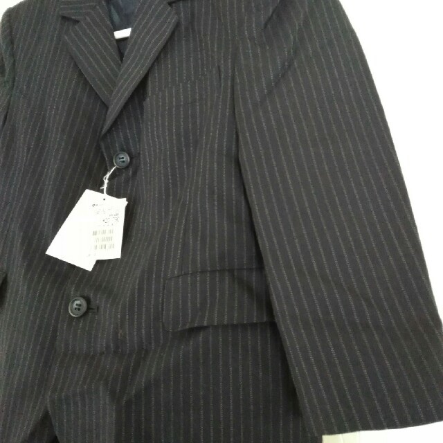 BURBERRY(バーバリー)のキッズ スーツ 120 紺色 ストライプ 新品 キッズ/ベビー/マタニティのキッズ服男の子用(90cm~)(ジャケット/上着)の商品写真