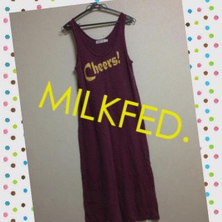 ミルクフェド(MILKFED.)のボーダーマキシ(ロングワンピース/マキシワンピース)