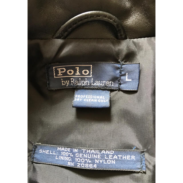 POLO RALPH LAUREN(ポロラルフローレン)のvintage ラルフローレン レザージャケット ダブルライダースジャケット メンズのジャケット/アウター(レザージャケット)の商品写真