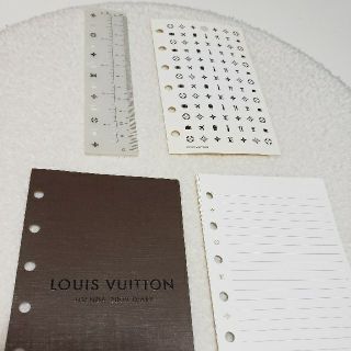 ルイヴィトン(LOUIS VUITTON)のルイヴィトン 手帳 リフィル 6穴　定規(手帳)