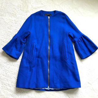 ザラ(ZARA)のZARA フリルスプリングジャケット 美品！(スプリングコート)