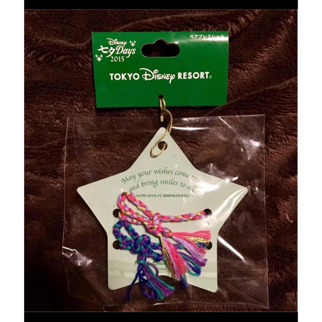 Disney(ディズニー)のディズニー 七夕Days 2015 ペア ブレスレット ミッキー ミニー TDR エンタメ/ホビーのおもちゃ/ぬいぐるみ(キャラクターグッズ)の商品写真