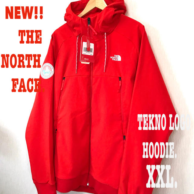 THE NORTH FACE(ザノースフェイス)の撥水 XXL相当 ノースフェイス テクノ ジップ パーカー アンタークティカ 赤 メンズのトップス(パーカー)の商品写真