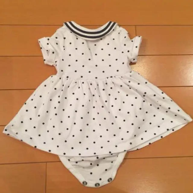 H&M(エイチアンドエム)の専用☆H&M  ベビーロンパース 半袖 スカート 女の子 0~1M 50cm キッズ/ベビー/マタニティのベビー服(~85cm)(ワンピース)の商品写真