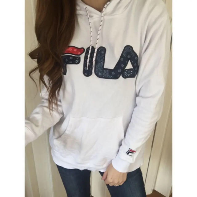 FILA(フィラ)のフィラ♡ペイズリー柄♡ロゴパーカー♡ レディースのトップス(パーカー)の商品写真