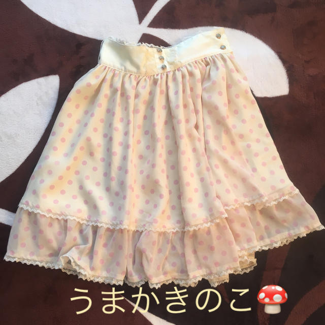 Angelic Pretty(アンジェリックプリティー)のシフォンドットスカート♡Angelic Pretty レディースのスカート(ひざ丈スカート)の商品写真