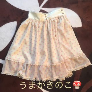 アンジェリックプリティー(Angelic Pretty)のシフォンドットスカート♡Angelic Pretty(ひざ丈スカート)