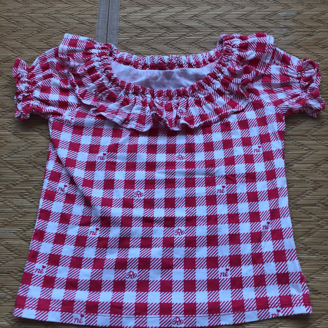 RONI(ロニィ)のRONI チェックトップス キッズ/ベビー/マタニティのキッズ服女の子用(90cm~)(Tシャツ/カットソー)の商品写真