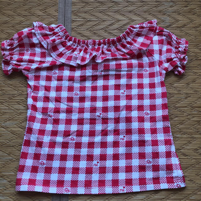 RONI(ロニィ)のRONI チェックトップス キッズ/ベビー/マタニティのキッズ服女の子用(90cm~)(Tシャツ/カットソー)の商品写真