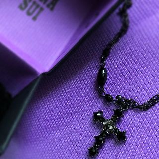 アナスイ(ANNA SUI)のANNA SUI ブラック ネックレス✝️(ネックレス)