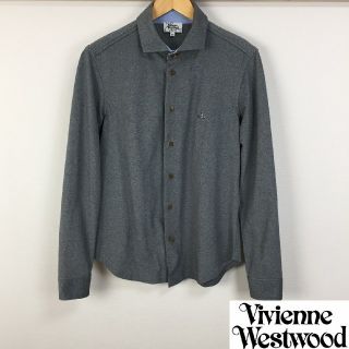 ヴィヴィアンウエストウッド(Vivienne Westwood)の美品 ヴィヴィアンウエストウッドマン 長袖シャツ グレー サイズ48(シャツ)