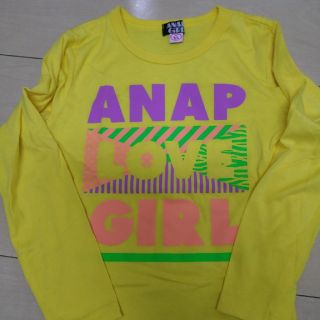 アナップ(ANAP)のANAPGIRL♡lovetoxic♡ピンクラテ140cm(Tシャツ/カットソー)