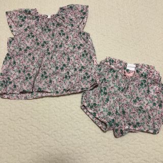 エイチアンドエム(H&M)の小花柄セットアップ(Ｔシャツ)