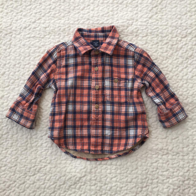 babyGAP(ベビーギャップ)のbabyGAP ネルシャツ 80㎝ キッズ/ベビー/マタニティのベビー服(~85cm)(シャツ/カットソー)の商品写真