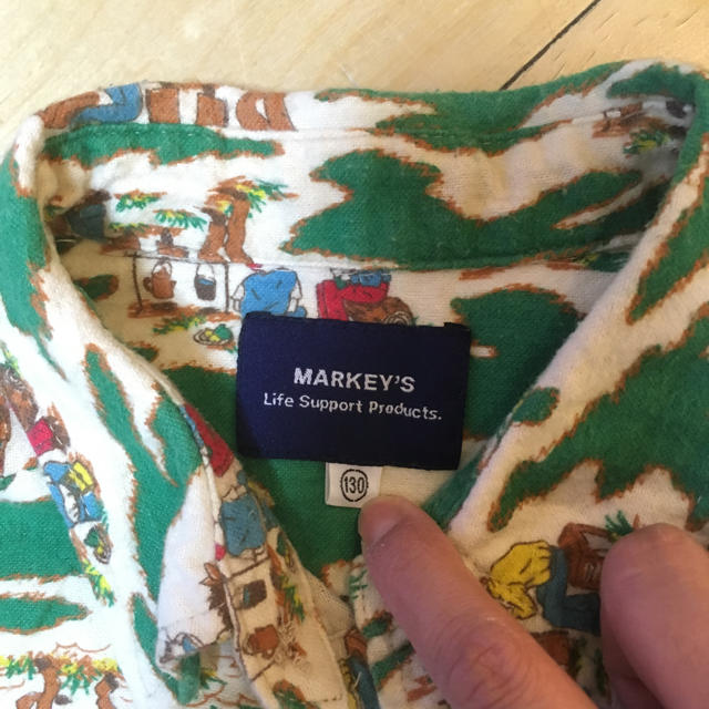 MARKEY'S(マーキーズ)のネルシャツ130 MARKEY'S 羽織物 キッズ/ベビー/マタニティのキッズ服男の子用(90cm~)(Tシャツ/カットソー)の商品写真