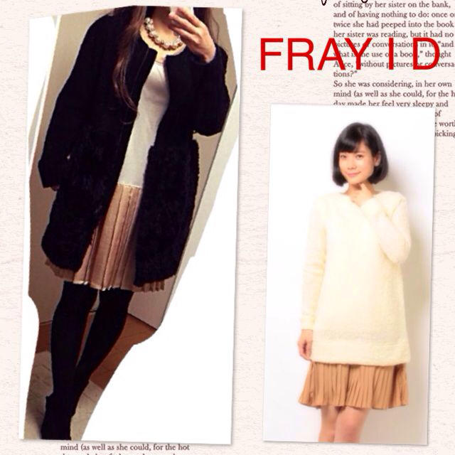 FRAY I.D(フレイアイディー)のFRAY I Dプリーツバイカラーワンピ レディースのワンピース(ひざ丈ワンピース)の商品写真