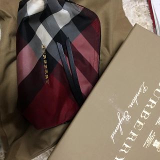 バーバリー(BURBERRY)のBurberry ポーチ チェック(ポーチ)