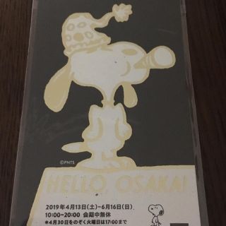 スヌーピー(SNOOPY)のみゆ様専用スヌーピーミュージアムチケット(大阪)(美術館/博物館)